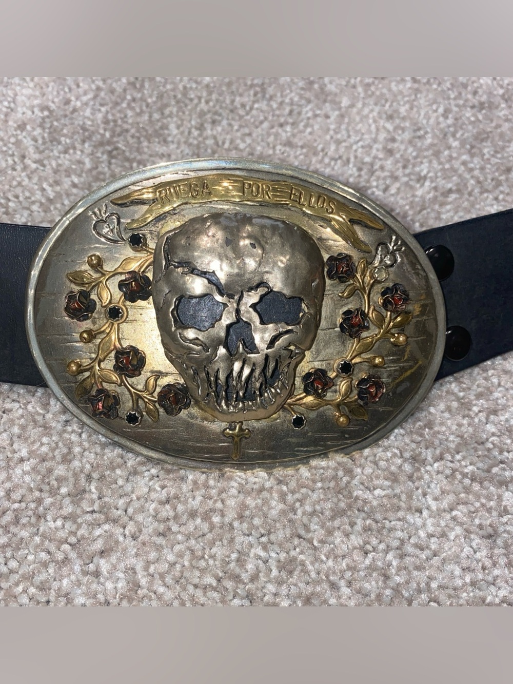 Virgins Saints And Angels VSA  Belt Buckle "Ruega Por Ellos" “Pray For Them”